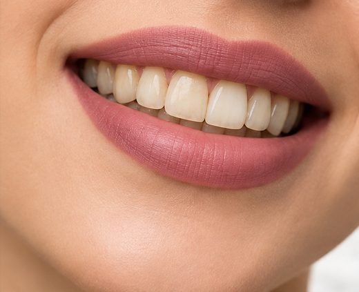 Smile before veneers