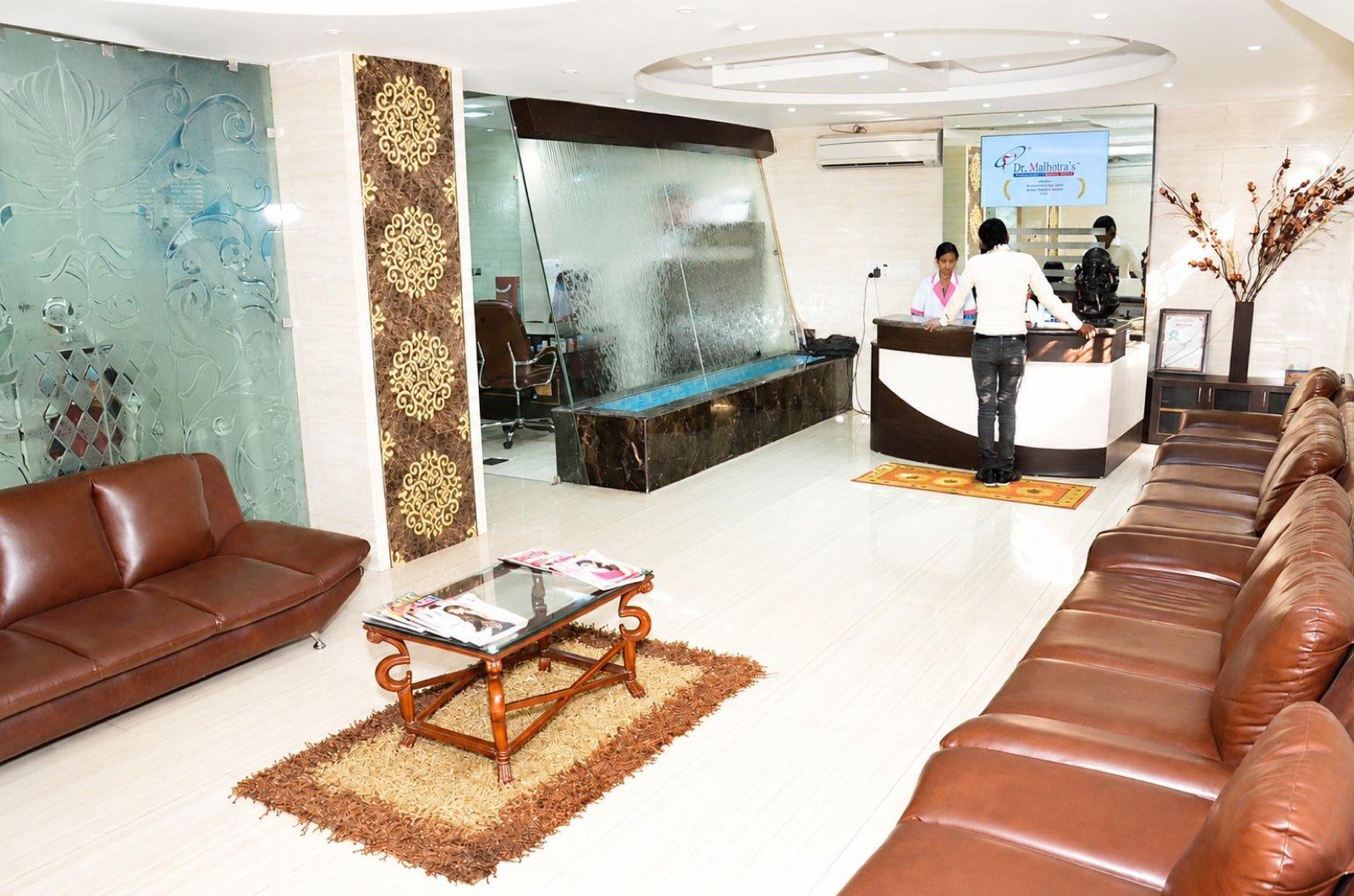 Reception area at Dental Delhi
