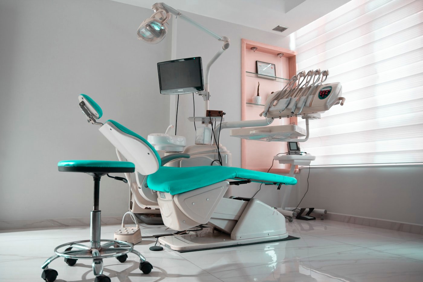 A modern, ready dental treatment chair